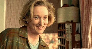 meryl streep eyebrow raise GIF
