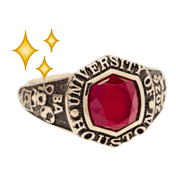 Class Ring Sticker by University of Houston