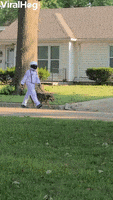 Astronaut And Dog Take A Walk GIF by ViralHog Astronaut And Dog Take A Walk GIF by ViralHog