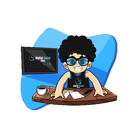 Digital Social Hour Sticker