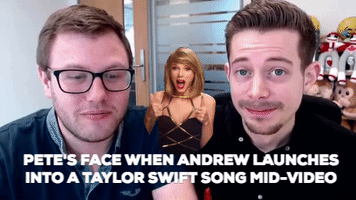 taylor swift GIF by Andrew and Pete