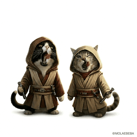Star Wars Cats GIF