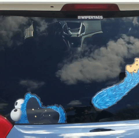 Cookiemonster GIF by WiperTags Wiper Covers