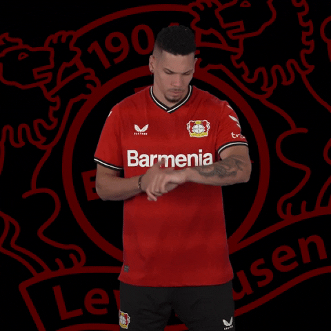 Excuse Me Time GIF by Bayer 04 Leverkusen