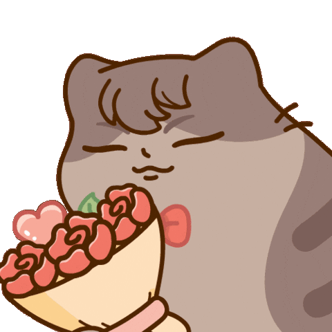 Cats Valentines Sticker by Bichi Mao