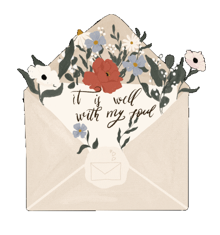 Envelope Wildflowers Sticker