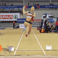 Flying Long Jump Gif By European Athletics Find Share On Giphy