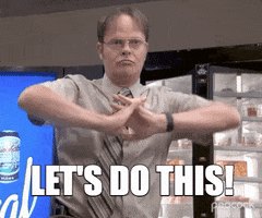 Dwight from the office stretching. Let's do this!
