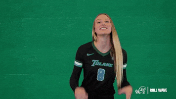 Volleyball Blocking GIF by GreenWave