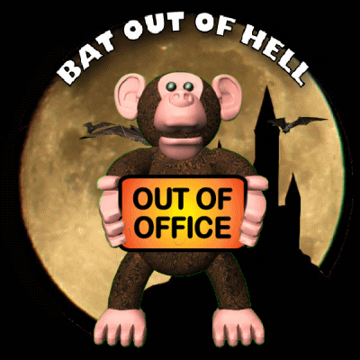 Out Of Office Monkey GIF