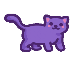 Cat Standing Sticker by mona mauve