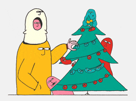 Rubbing Christmas Tree GIF by gasta