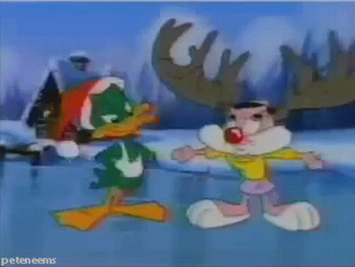 Animation: 90s, cartoon, christmas, cartoons, tiny toon adventures, tiny toons, babs bunny, plucky duck