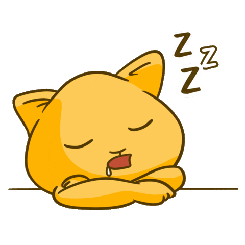 Tired Good Night Sticker by The_Tank