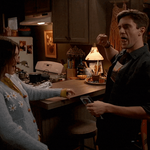 Excited Topher Grace GIF by ABC Network