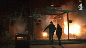 Burning Blown Away GIF by Hollyoaks