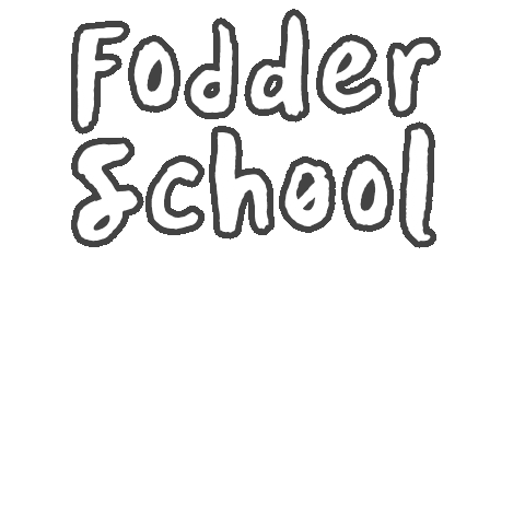 Fodder School Sticker by willaworkshops