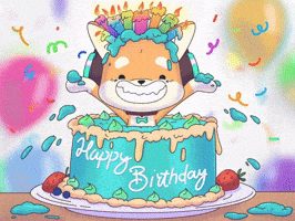 Celebrate Happy Birthday GIF by WUFFI