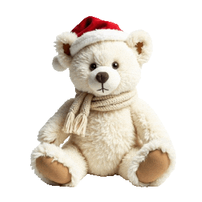 Teddy Bears Christmas Sticker