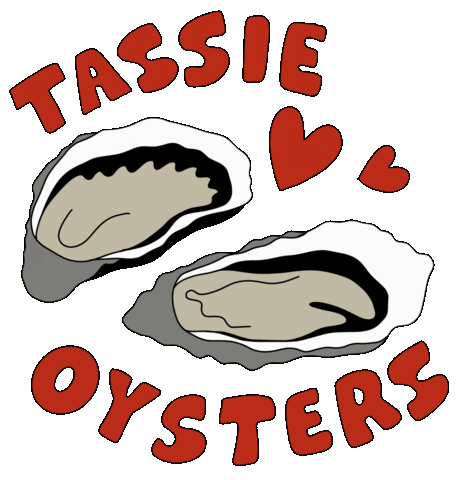 Oysters Love Sticker by Tasmania