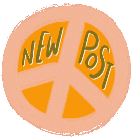 Post Peace Sticker by littleevergreenco