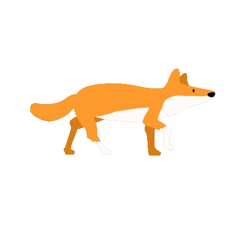 Fox Wolf Sticker by stopmotreats