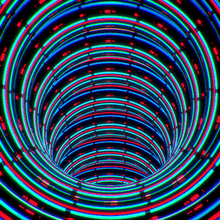 neon wormhole GIF