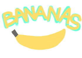 Bananas Bananajamma Sticker by Rebecca Mock