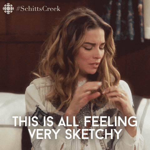 lacking schitts creek GIF by CBC - lacking schitts creek GIF by CBC