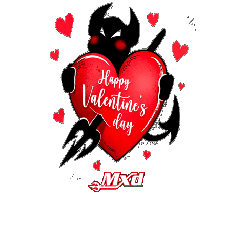 Heart Diablo Sticker by Zumbia Srl