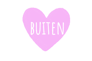 Heart Buiten Sticker by Met Zonder Jas