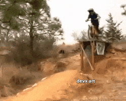 Mountain Bike Jump GIF by DevX Art