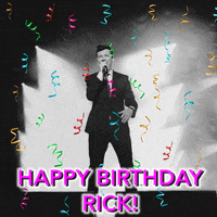 happy birthday rick roll GIF by Webster Hall