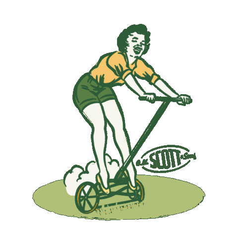 Vintage Grass Sticker by OM Scott and Sons