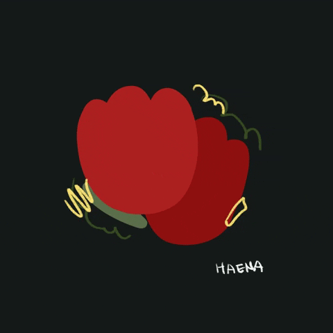 Flower GIF by haenaillust
