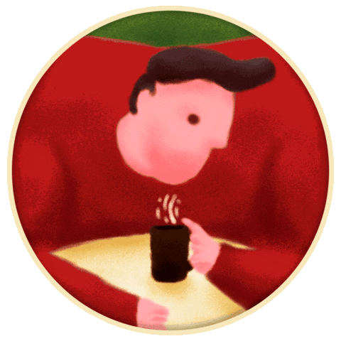 Cafe Sticker