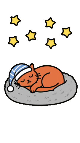 Cat Dreaming Sticker by respekTiere e.V.