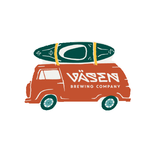 Vw Bus Van Sticker by Vasen Brewing
