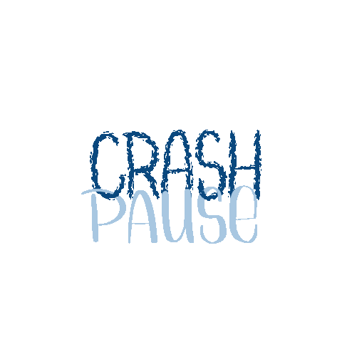 Crash Pause Sticker by Handbeschriftetes