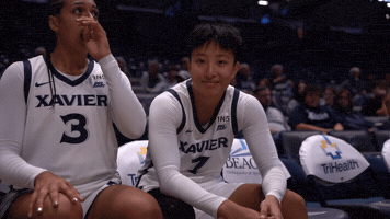 High Five Xavier University GIF by Xavier Women's Basketball