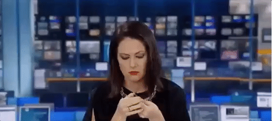  scared shocked reporter caught news reporter GIF