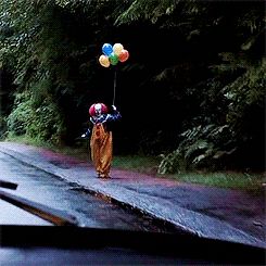 scary movie clown GIF