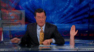 High Five Stephen Colbert GIF