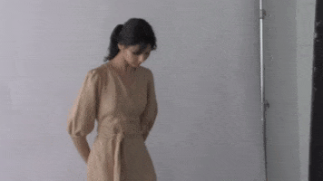 Fashion Linen Dress GIF