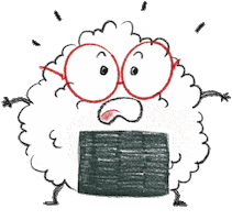 Scared Japan Sticker