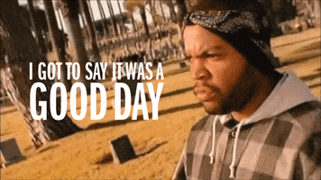 ice cube today was a good day GIF