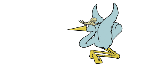 cartoon bird flying gif