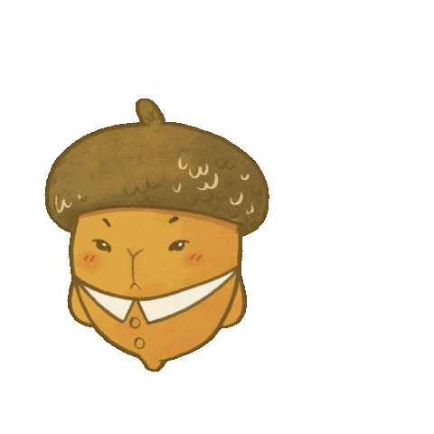Acorn Hello Sticker