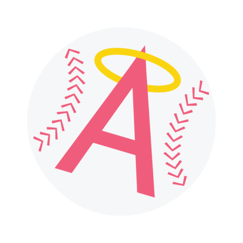 Angels Baseball Sticker