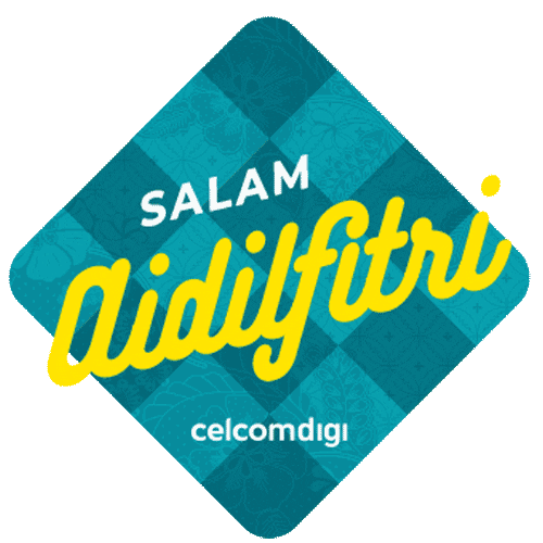 Raya Ketupat Sticker by Celcom